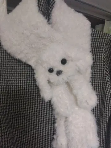 복슬복슬 시츄견 머플러