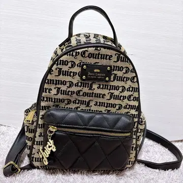 Juicy Couture 총 로고 럭색 백팩 y2k 참 미니