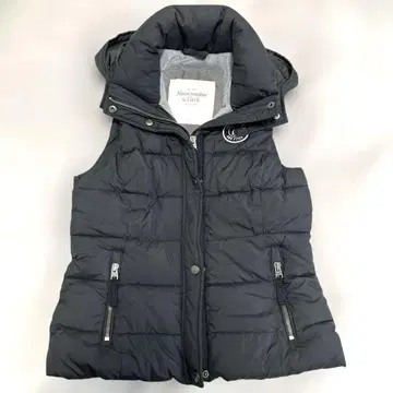 Abercrombie & Fitch 블랙 후드 베스트