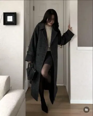 VIS 비슈 울 샤기 롱 코트