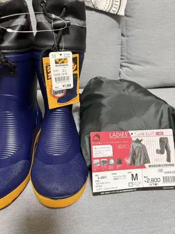 WORKMAN 여성용 레인부츠 M24.5 레인수트 M