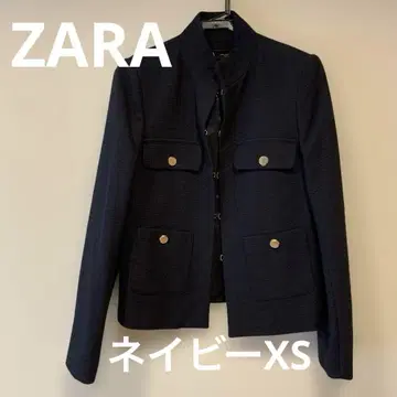 ZARA 네이비 자켓 버튼 포켓