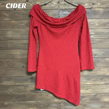 [ CIDER ] 미사용 새상품 오프숄더 튜닉 비대칭 L
