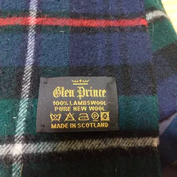 Glen Prince 타탄 체크 스톨