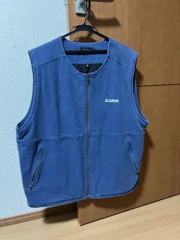 XLARGE 데님 베스트 XL 네이비