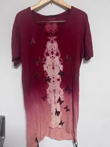 한정판 가격 인하 kmrii T셔츠 나비 목련 패턴