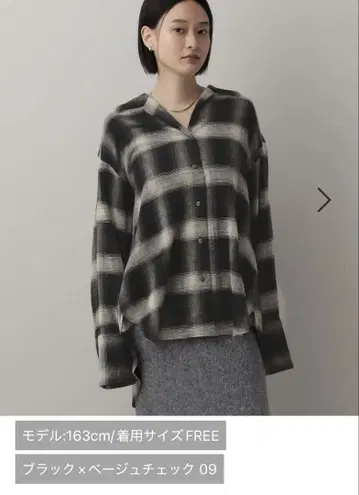 아파트바이 옴브레 체크 셔츠