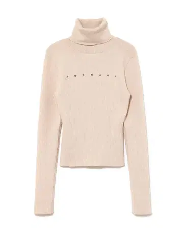 andmary Mary turtle knit tops pinkbeige