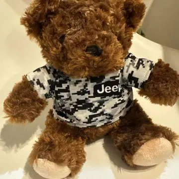 Jeep 카모 패턴 곰 봉제 인형