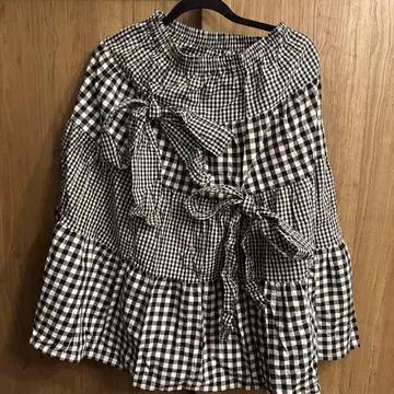 imaokokoni 깅엄 체크 플레어 스커트