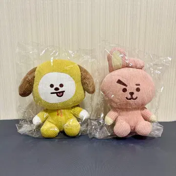 BT21 COOKY CHIMMY 코듀로이 봉제 인형 묶음 판매
