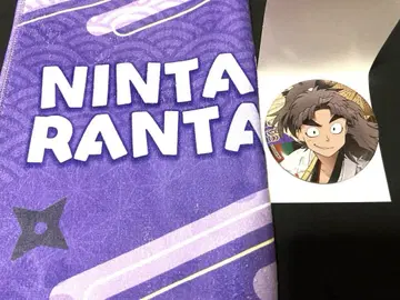 닌타마 란타로 극락탕 타케야 하치자에몬 캔뱃지 5학년 타월 굿즈 세트