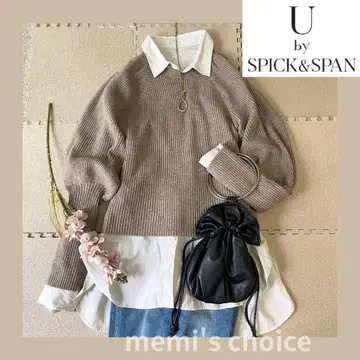 U by SPICK&SPAN 롱 리브 슬리브 니트 F