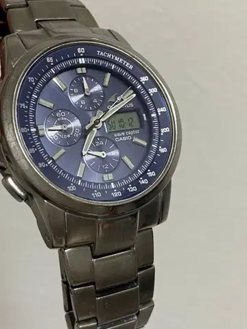 CASIO OCEANUS 솔라 전파 티타늄 손목시계