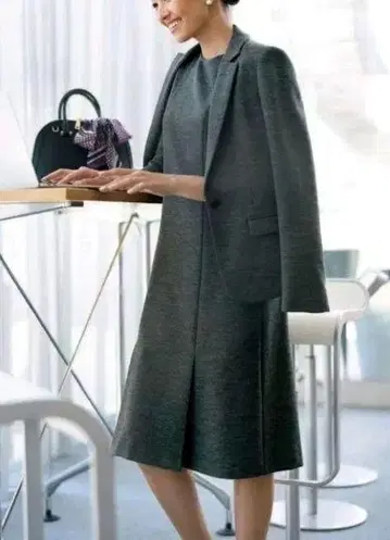 [ 자유구 ] 워셔블 울 원피스 size38