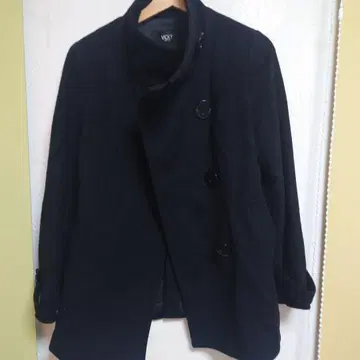 블랙 울 피코트