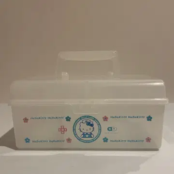 레어 헬로키티 키티 간호사 플라스틱 케이스 소품함 레트로 트렁크