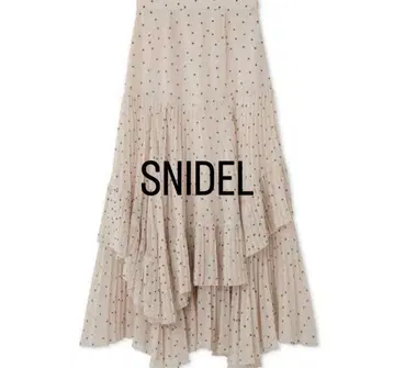 snidel 쉬폰 캉캉 스커트 도트