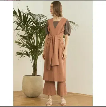 LADY MADE 와이드 리본 롱베스트 완판템