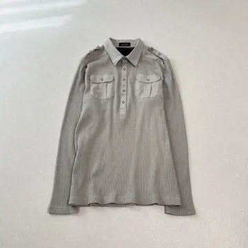 henry neck polo Knit tops XL Y2K 긴팔 티셔츠