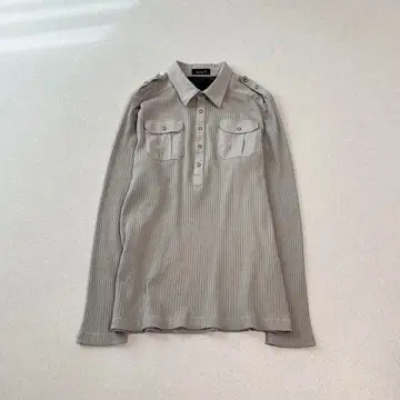 henry neck polo Knit tops XL Y2K 긴팔 티셔츠