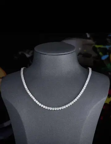 테니스 체인 목걸이 40cm