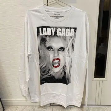LADY GAGA 긴팔 T셔츠 화이트