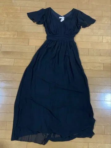 결혼식 드레스 블랙 원피스 약 130cm