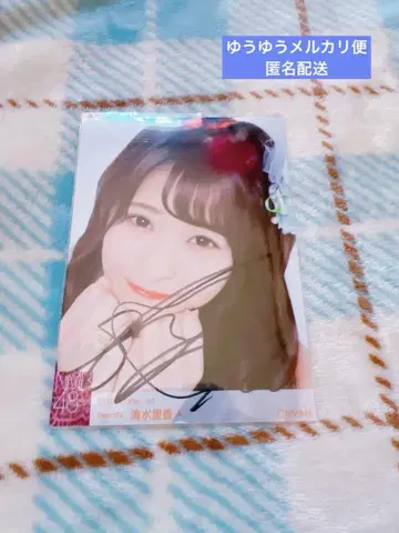 AKB48 NMB48 시미즈 리카 친필 사인 포함 브로마이드
