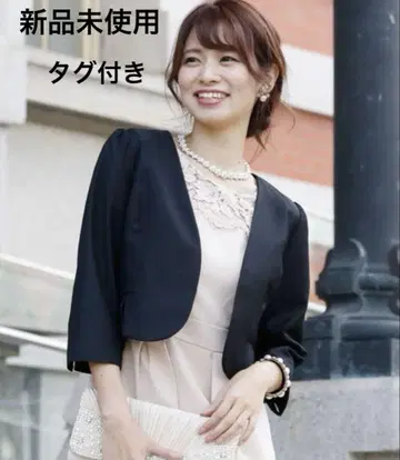 [ 미사용 새상품 ] 블랙 오부 소매 볼레로 정가 9,900엔