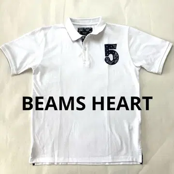 [새상품] BEAMS HEART 빔즈 하트 엠블럼 피케 셔츠 M