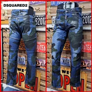 Dsquared2 스트레치 카모플라주 Tidy Biker Jean 48