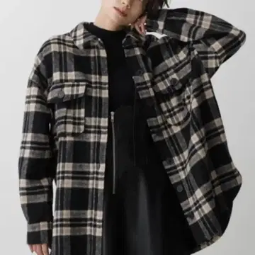 AZUL BY MOUSSY 체크 패턴 플란넬 셔츠