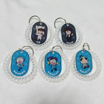 닌타마 란타로 극락탕 콜라보 락커 키 모양 키링