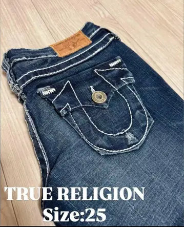 TRUE RELIGION 데님 청바지 25 플레어 데님