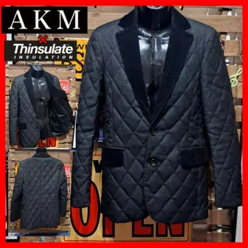AKM x 신살레이트 다이아 퀼팅 충전솜 테일러드 자켓 L