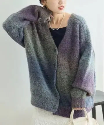 프릭스스토어 FREAKS STORE 그라데이션 루프 니트 가디건