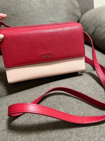 FURLA 숄더백 빨간색과 핑크