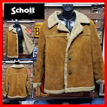 80s 빈티지 Schott 웨스턴 스웨이드 보아 런치 코트 42