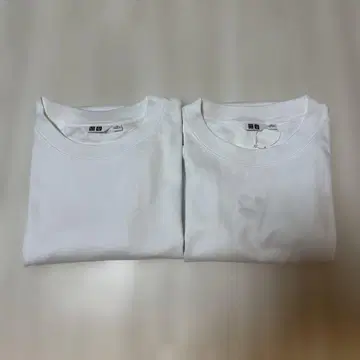 UNIQLO 에어리즘 코튼 오버사이즈 T셔츠 화이트