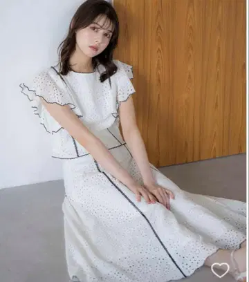 노엘라 코튼 레이스 스커트 M