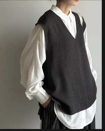 ARULLE layered linen-like vest