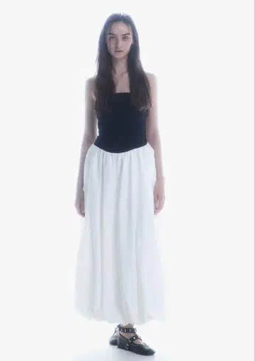 S balloon long dress /THEREDTHREAD