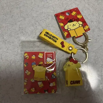 [ 새상품 ] 헬로키티전 한정판 러버 입체 키링 폼폼푸딩
