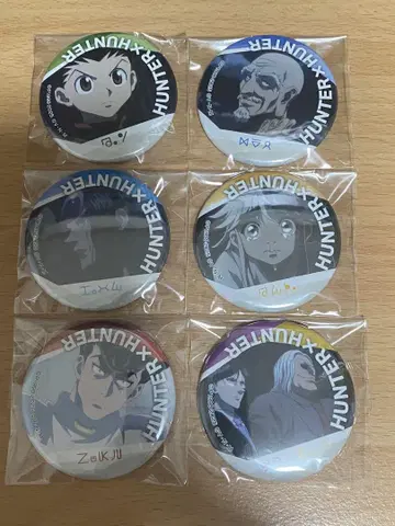 HUNTER x HUNTER 키메라 앤트 편 CAN 배지 6개 세트