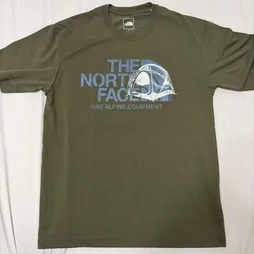 THE NORTH FACE 올리브 그린 T셔츠