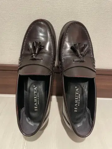 HARUTA 다크 브라운 태슬 로퍼