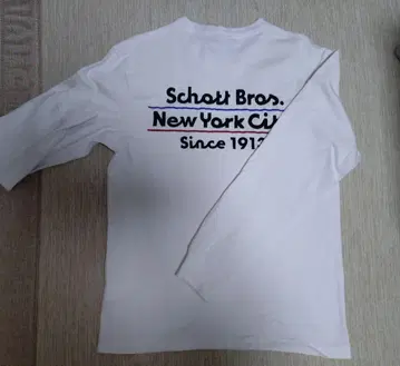 Schott 화이트 롱 T M 사이즈