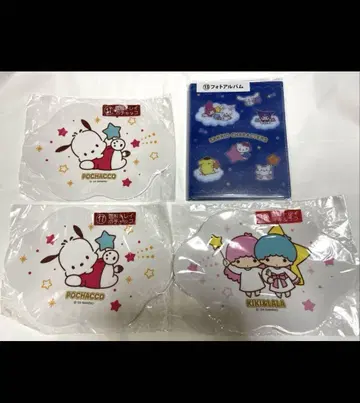 4종 세트 산리오 캐릭터 대상 뽑기 제일복권 트레이 앨범