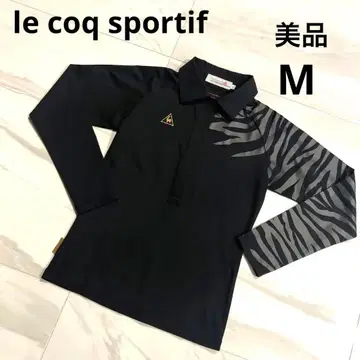 [ 새상품급 ] le coq sportif 하프 지퍼 M 제브라 르꼬끄
